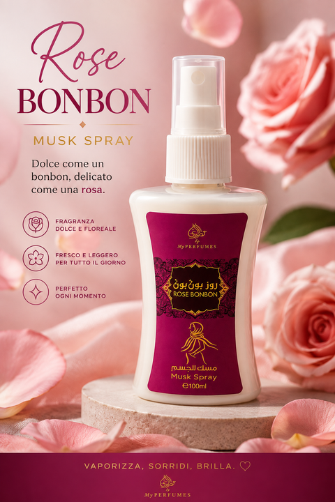 Rose Bonbon Musk Spray – 100 ml