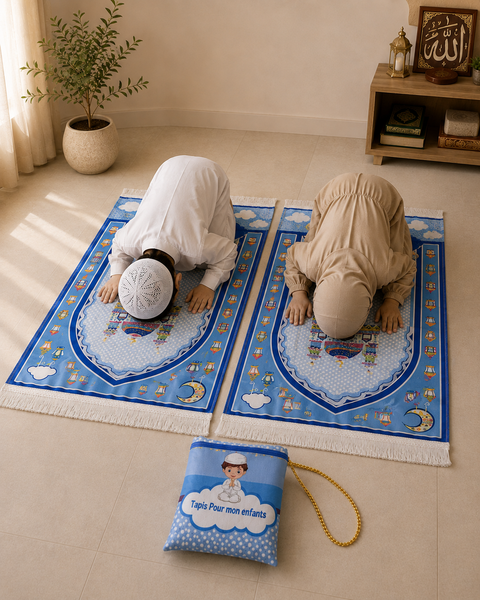 Tappeto da Preghiera per Bambini – Dream Mosque Rosa & Grigio