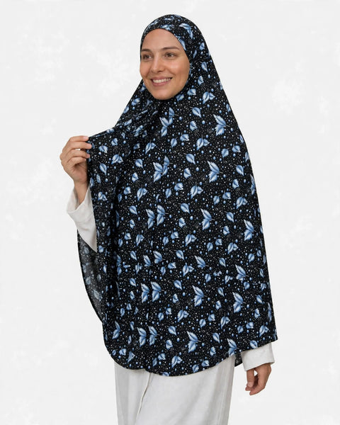 Safa Khimar a Fantasia XXL - Oasi Cacao - Velo Lungo Extra Coprente