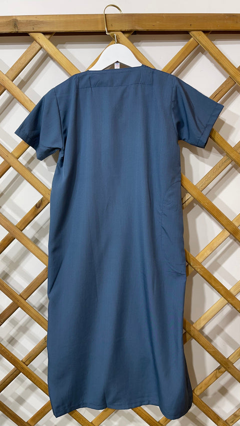 Baby Qamis manica corta beige, bimbi, abito da preghiera per bambini