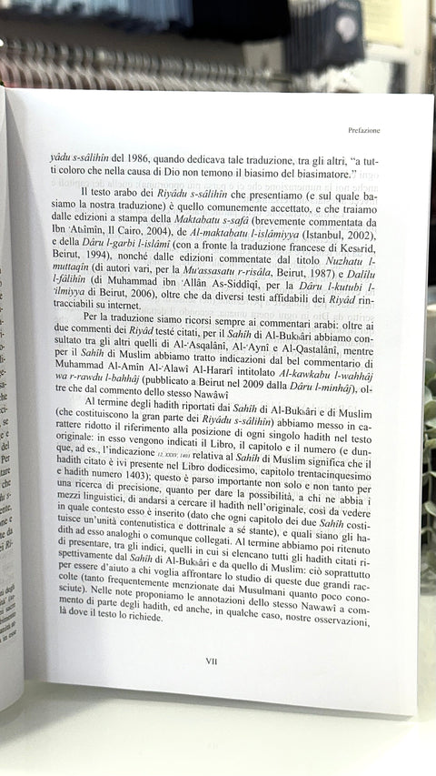 I Giardini dei Devoti - Ar Riyâdu s-sâlihîn - Hijab Paradise  - prefazione - traduzione italiana degli hadit - detti profeta Maometto - detti mohamed sws - hadit tradotti 